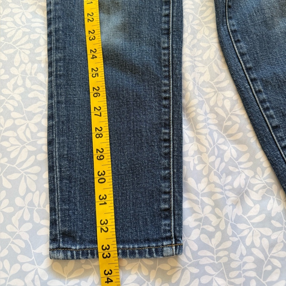 Talbots Blue Ankle Cropped Jeans size 4P - Picture 4 of 6